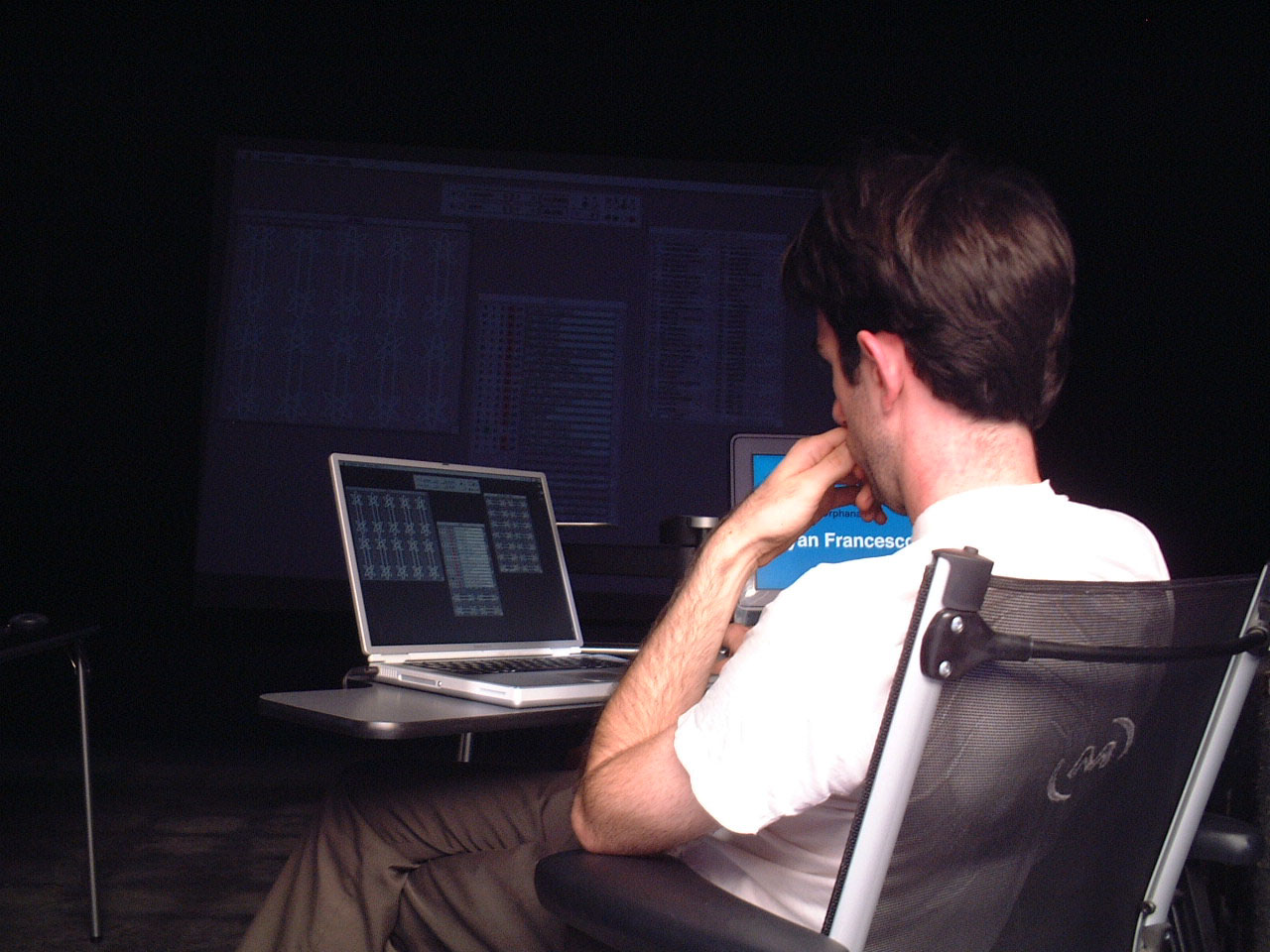 Ryan Francesconi with early Spongefork interface