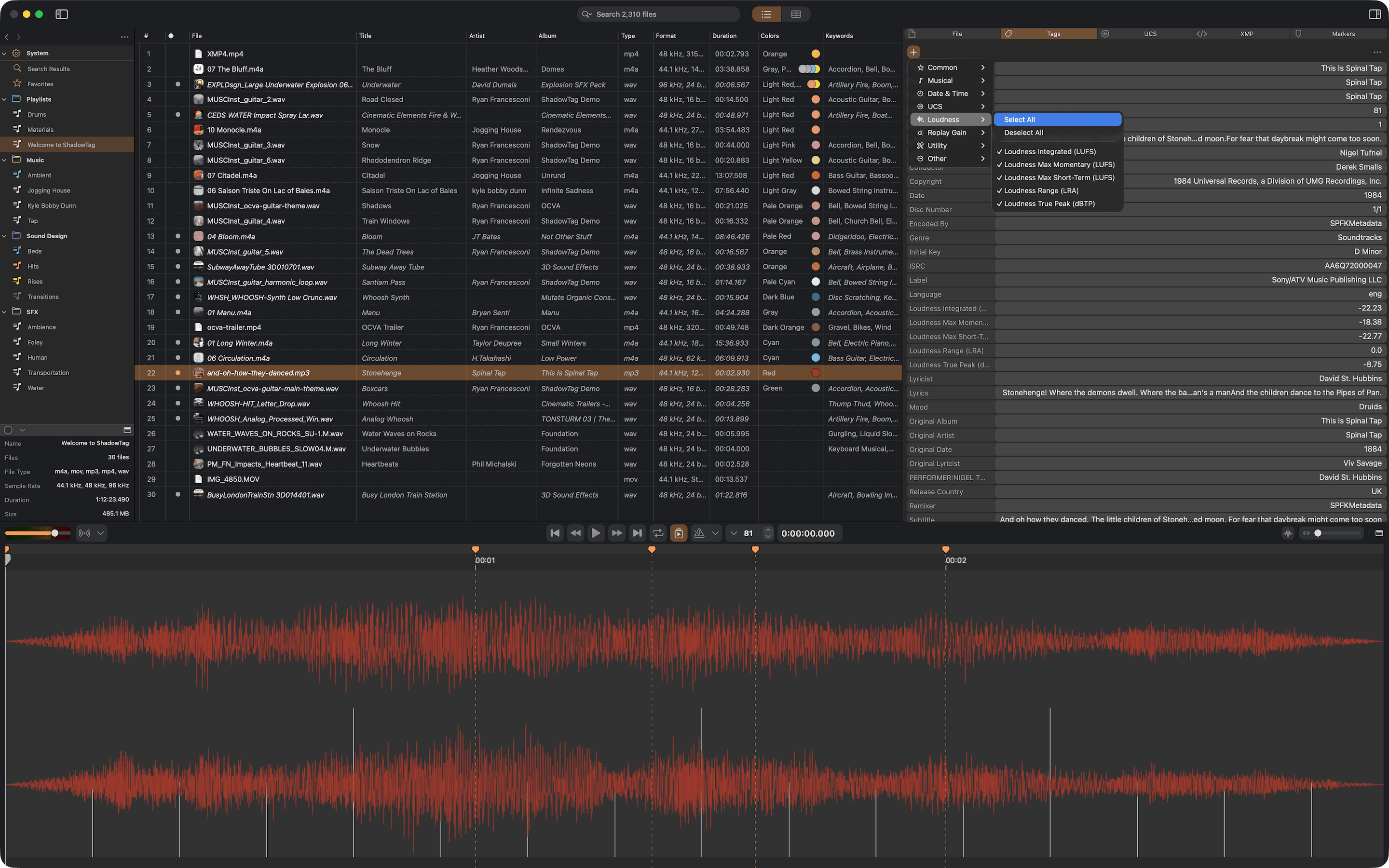 ShadowTag tags editor