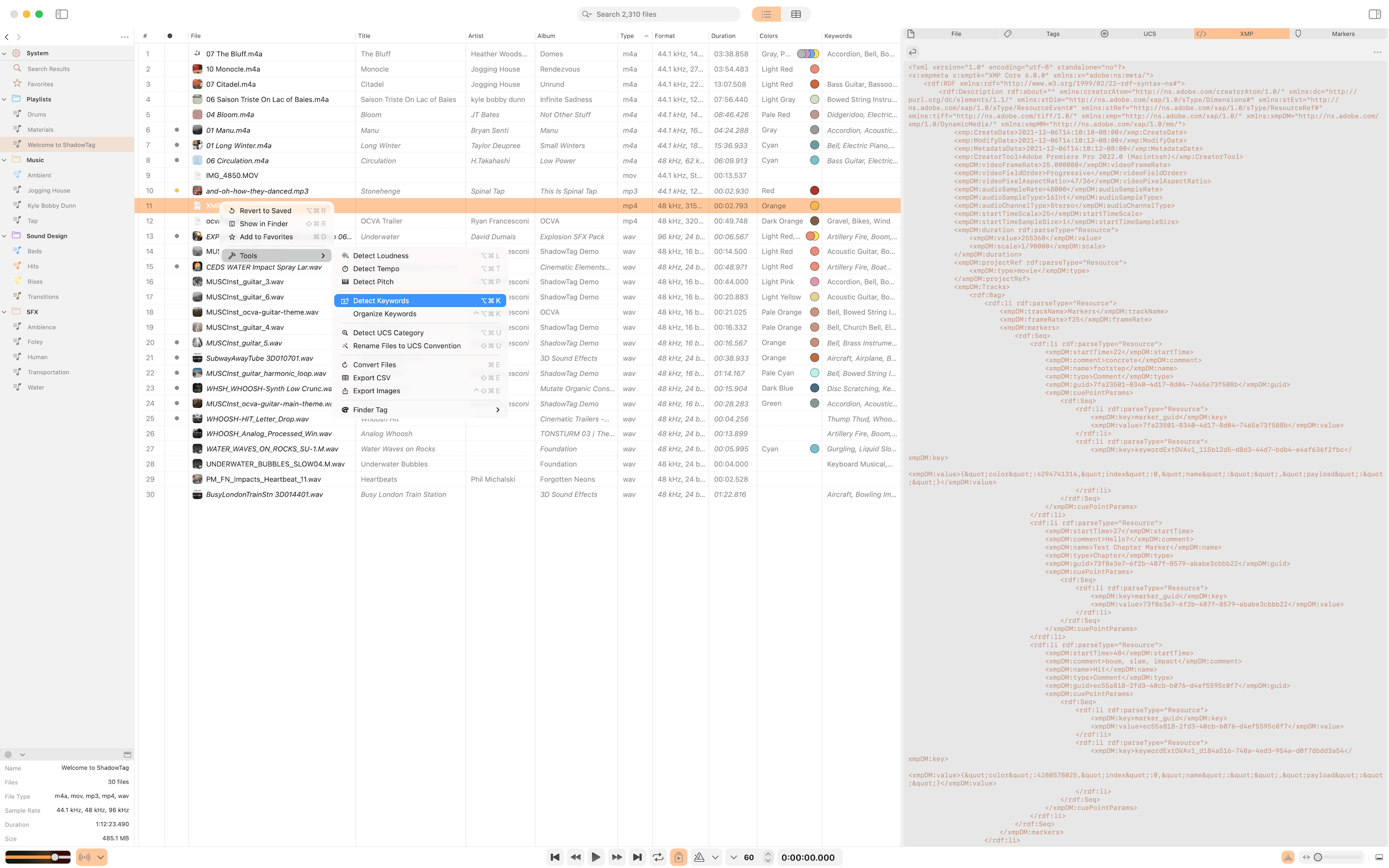 ShadowTag XMP metadata editor