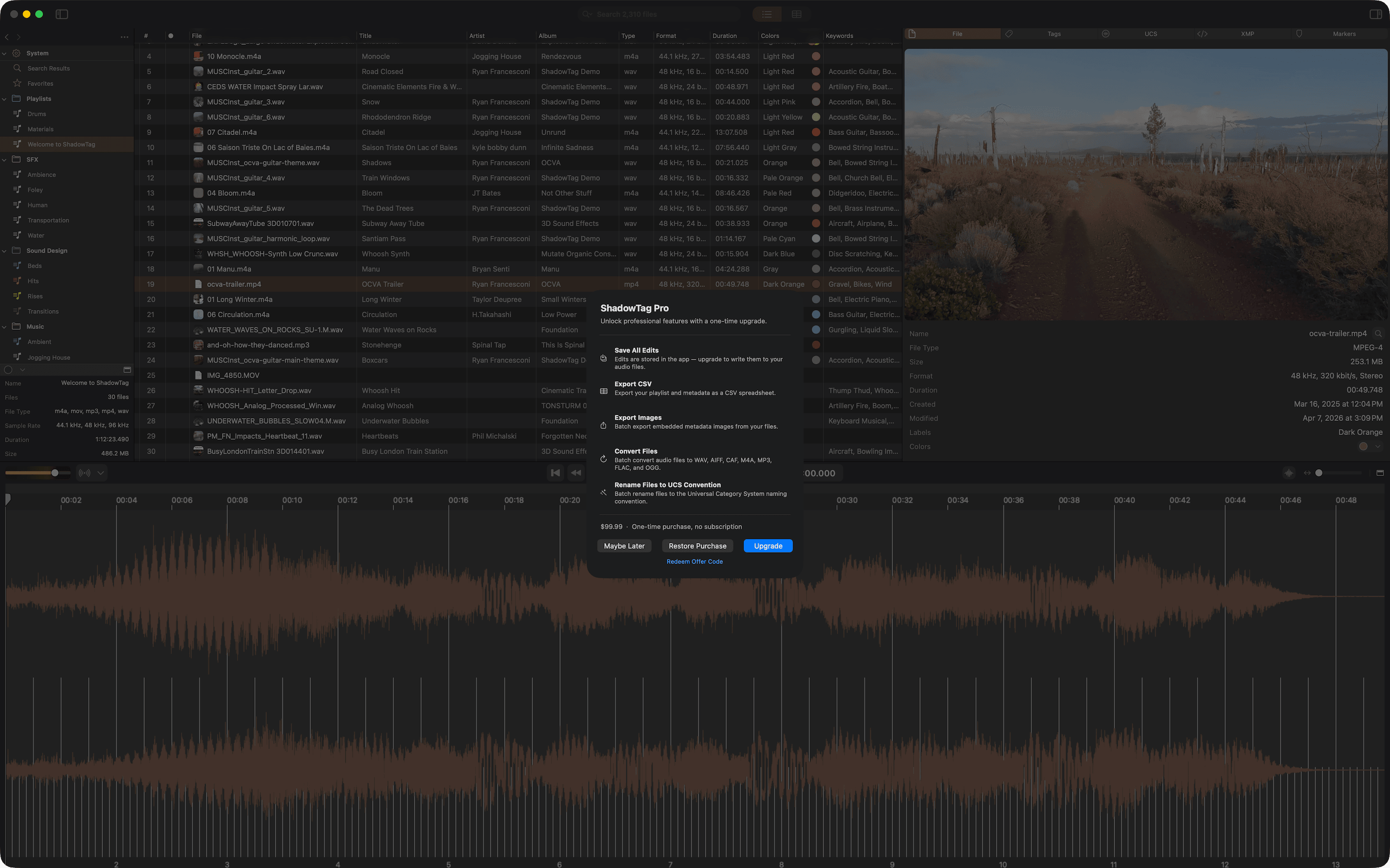 ShadowTag Pro features
