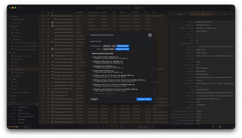 ShadowTag UCS metadata editor
