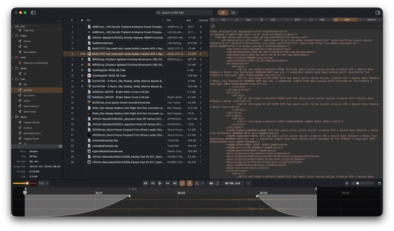 ShadowTag XMP metadata editor